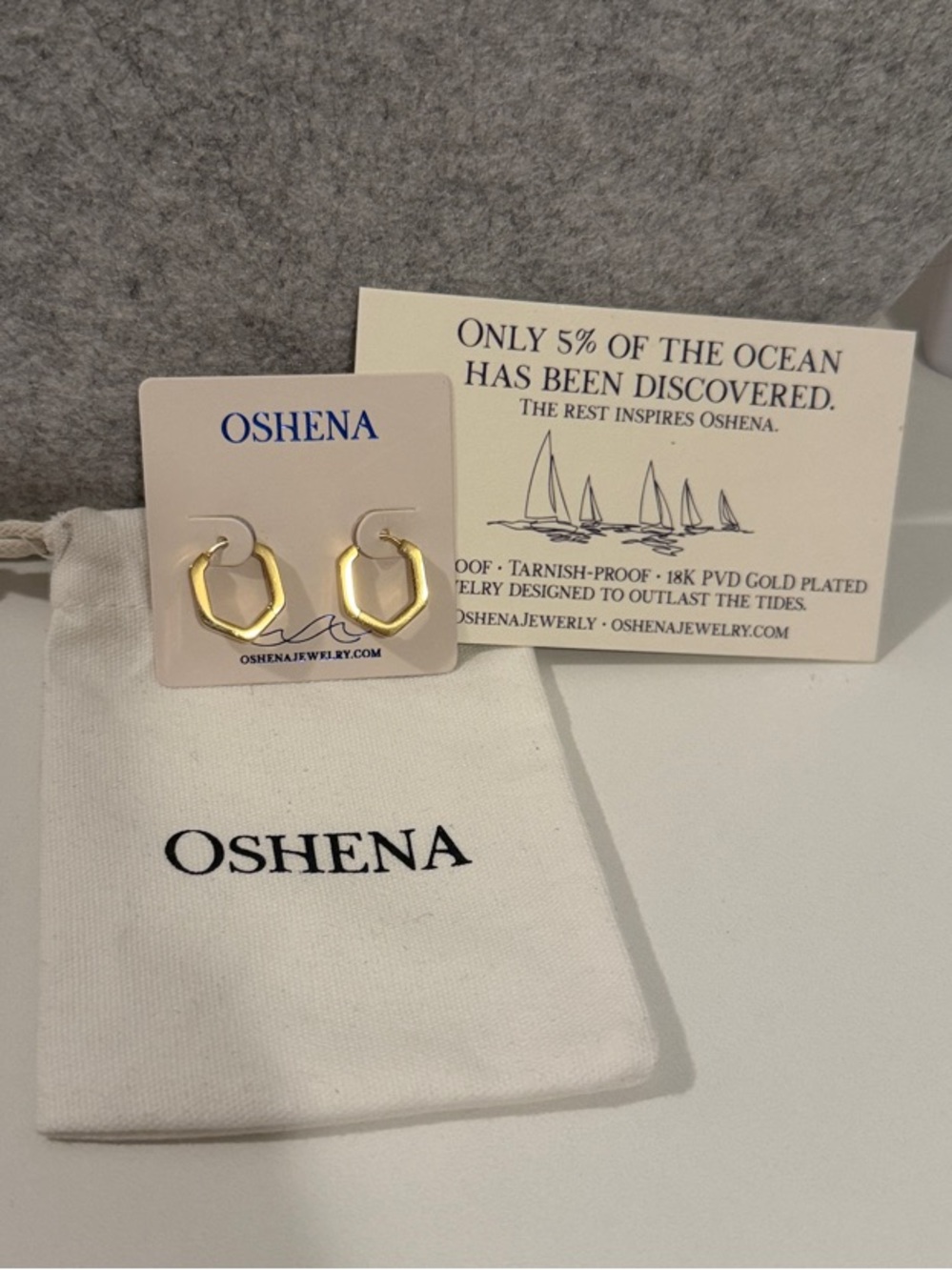Harbor Hex Geo Hoops